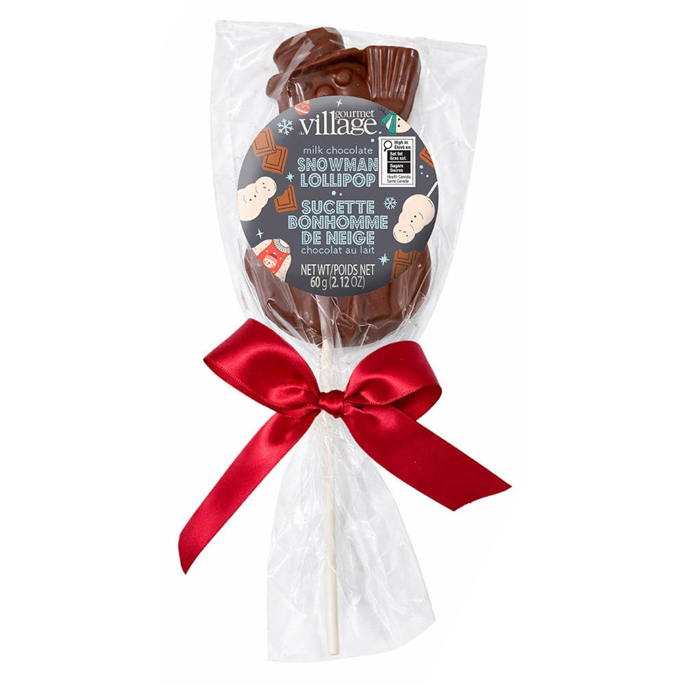 GOURMET VILLAGE Snowman Milk Chocolate Lollipop