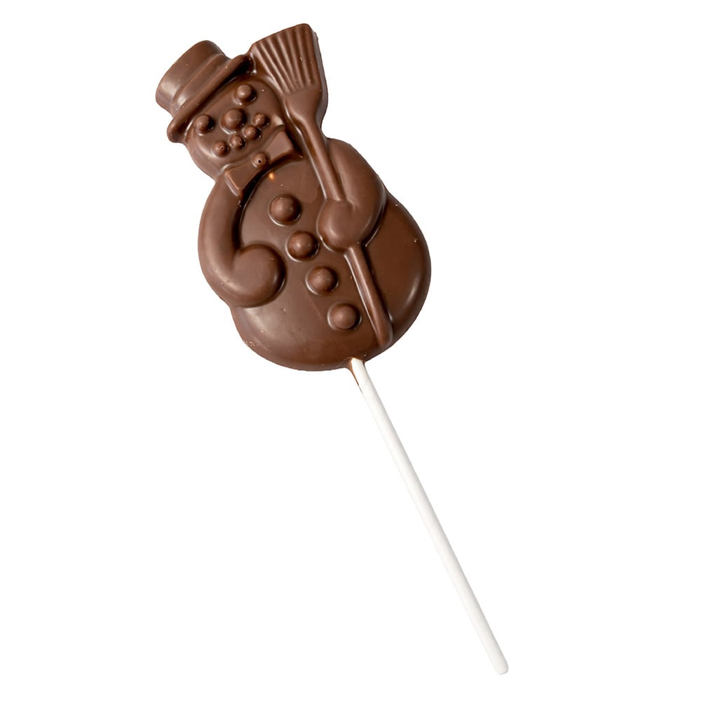 GOURMET VILLAGE Snowman Milk Chocolate Lollipop