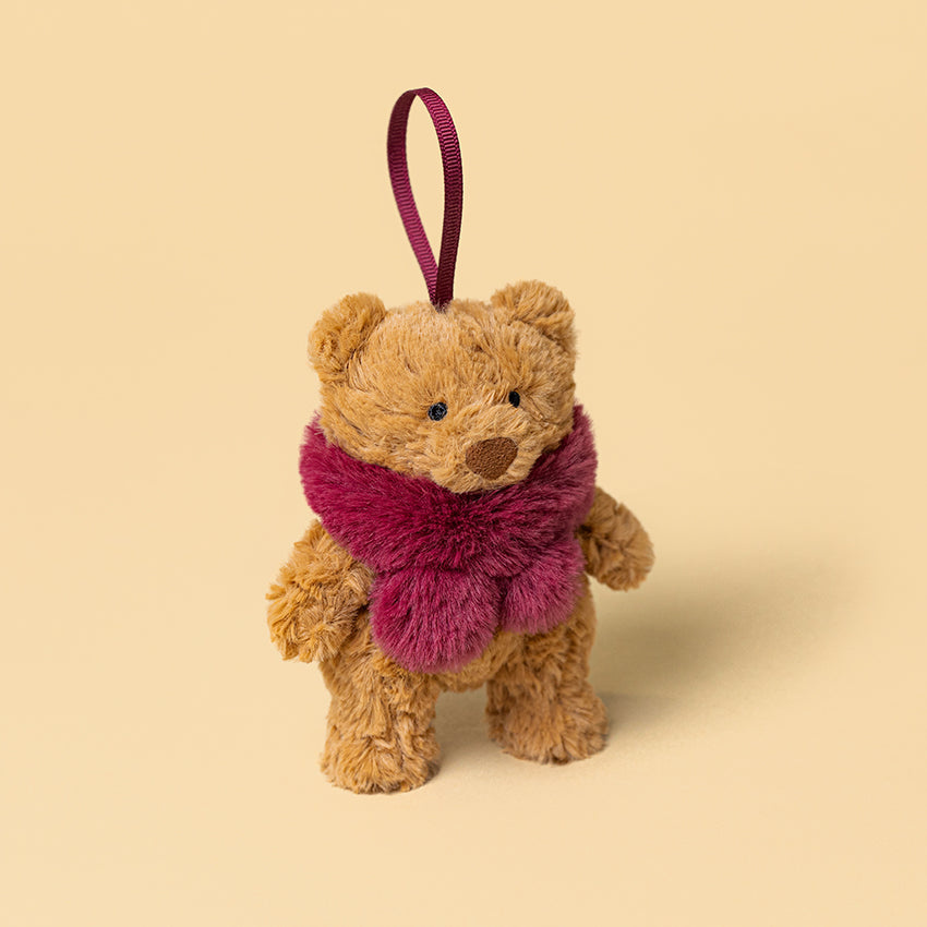 Jellycat Inc. Bartholomew Bear Winter Warmer Decoration