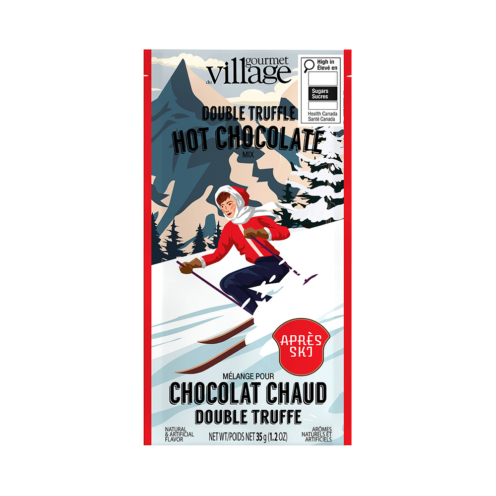 GOURMET VILLAGE Après Ski Downhill Skier Mini Hot Chocolate
