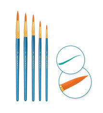 Deluxe Taklon Paint Brush Set