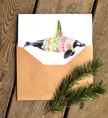 Art Card - Winter Whale - Orca