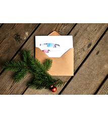 Art Card - Winter Whale - Narwhals