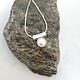 Chi's Creations Necklace - Balance Slider with White Pearl, Small