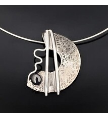 Chi's Creations Necklace - The Balance Lines - S/S, Hematite