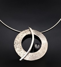 Chi's Creations Necklace - The Balance Orbit - S/S, Hematite