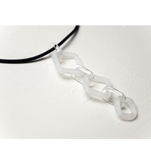 Minori Takagi Necklace - Chain Pendant - Sandblasted - White