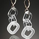 Minori Takagi Earrings - Chain - Sandblasted - White