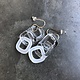 Minori Takagi Earrings - Chain - Sandblasted - White