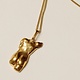 Pamela Card Necklace - Last Grace - 24K Gold Plated- 16"