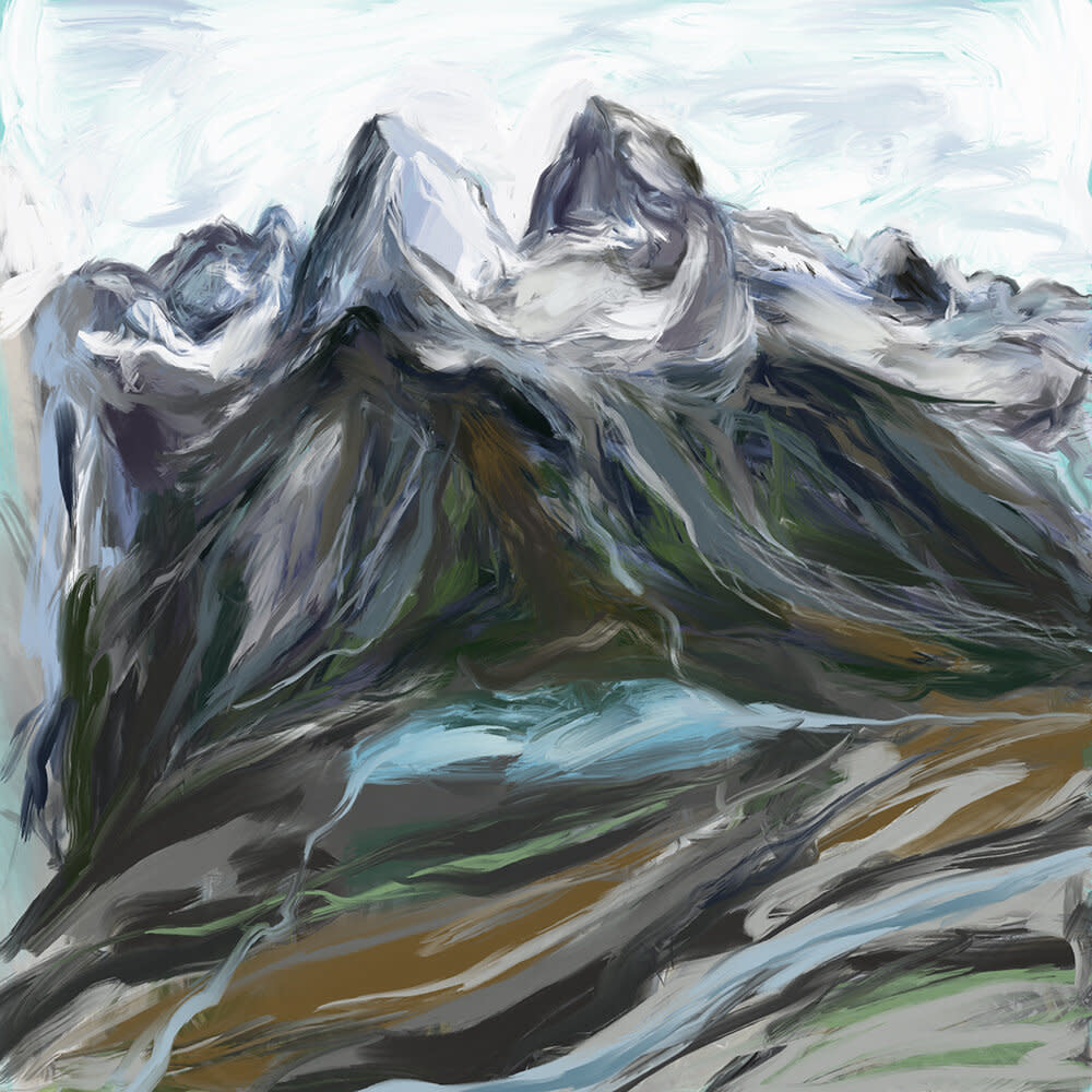 Heather Johnston Art Block -  Mountain Watershed Whistler