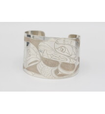 Silver Blue Traders Inc. Bear & Salmon Bracelet 2"