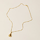 Pamela Card Necklace - Forbidden Fruit - 24K Gold Plated - 16"