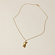 Pamela Card Necklace - Last Grace - 24K Gold Plated- 16"