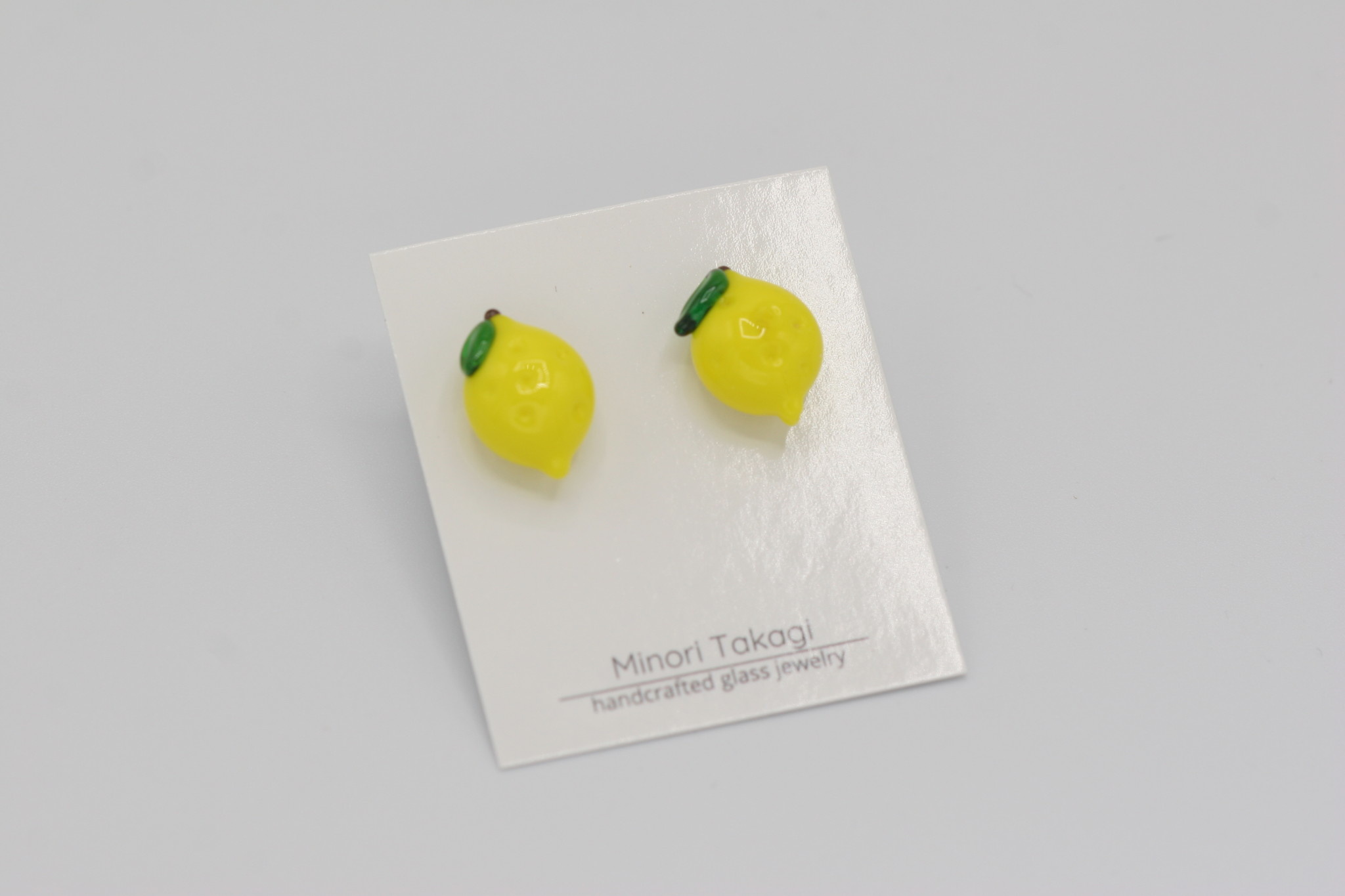 Minori Takagi Earrings Fruit - Lemon