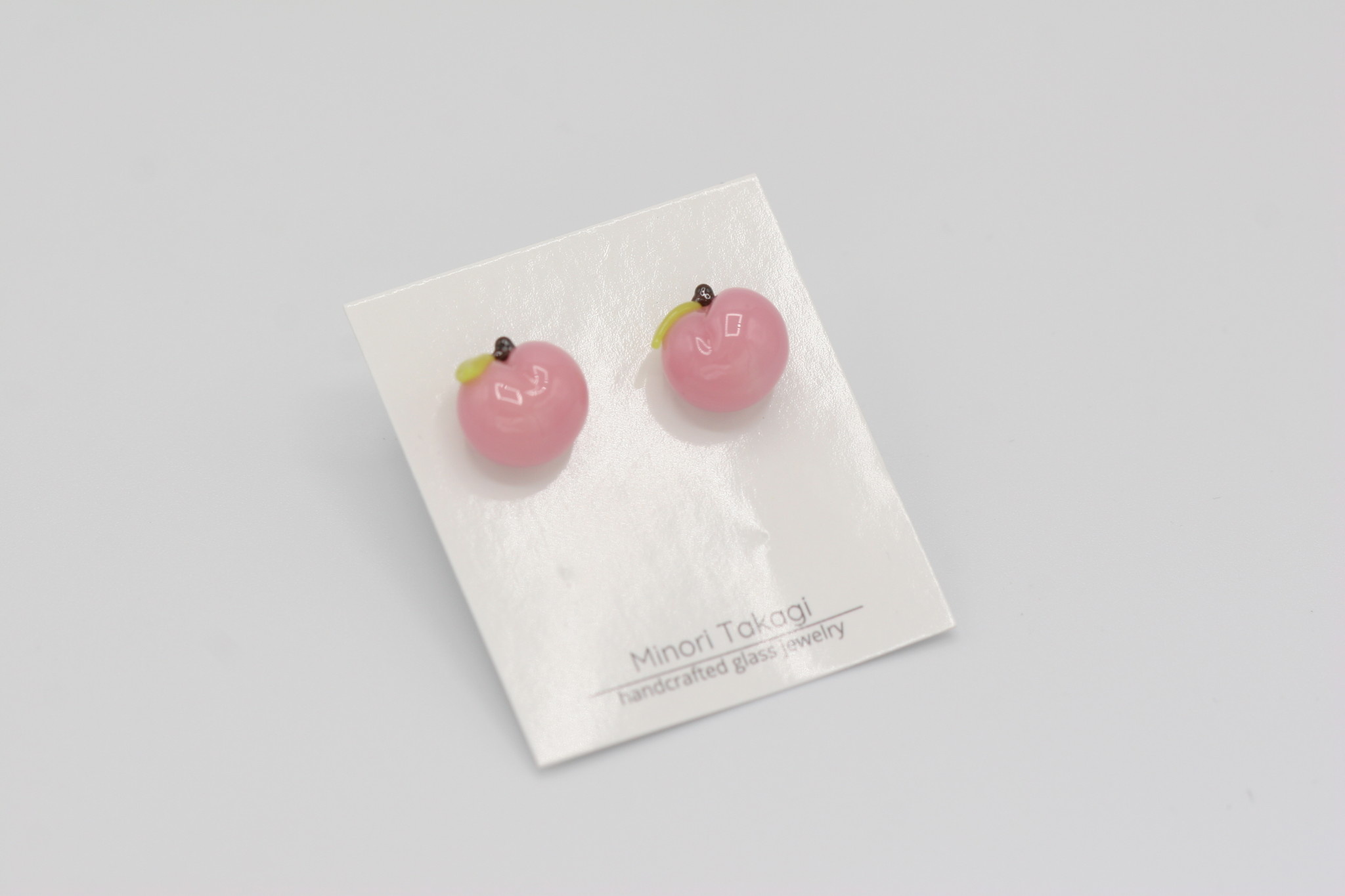 Minori Takagi Earrings Fruit - Peach