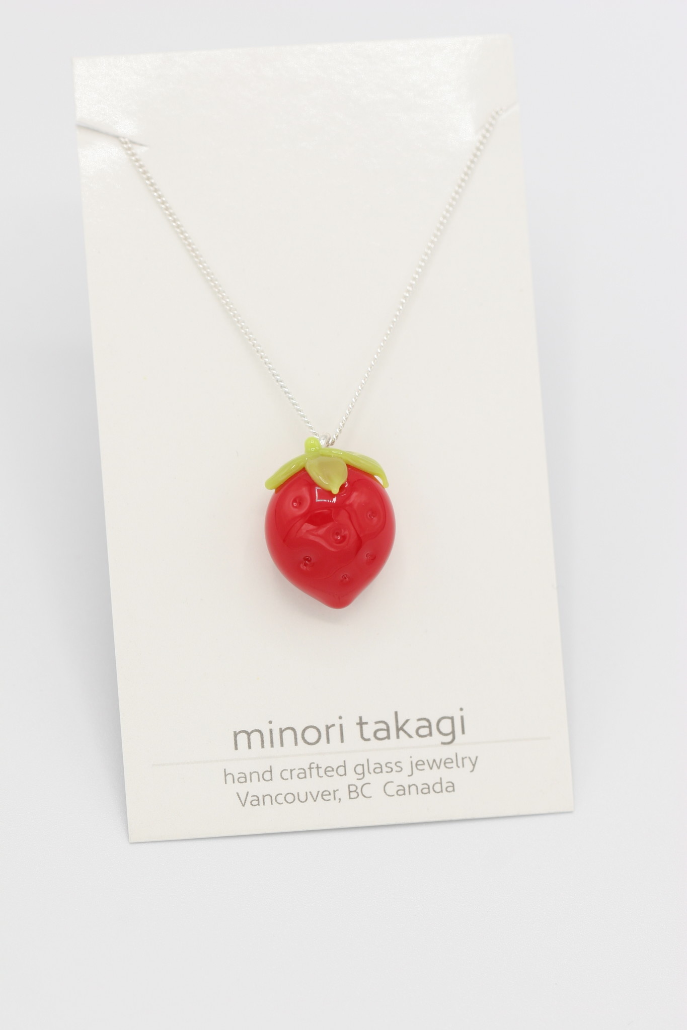 Minori Takagi Necklace Fruit - Strawberry Red