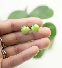 Minori Takagi Earrings Fruit - Green Apple