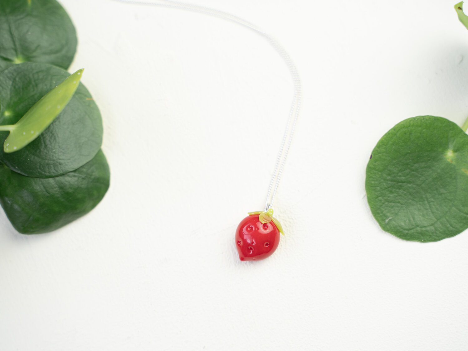 Minori Takagi Necklace Fruit - Strawberry Red