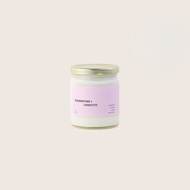 Soy Wax Candle Clementine + Ambrette