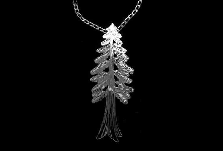 Wren Silverworks - Stuart Duncan - CCBC Necklace - Cedar Tree Pendant & Chain