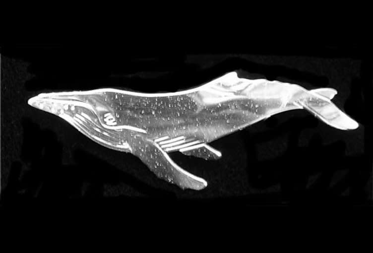 Wren Silverworks - Stuart Duncan - CCBC Brooch - Humpback Whale