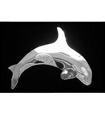 Wren Silverworks - Stuart Duncan - CCBC Brooch - Orca