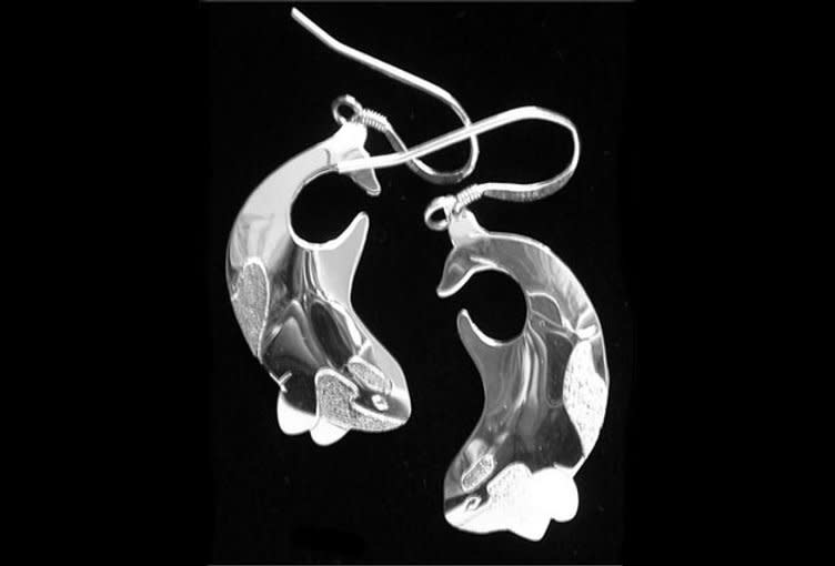 Wren Silverworks - Stuart Duncan - CCBC Earrings - Orca