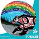 Round Puzzle - Rainbow Bear