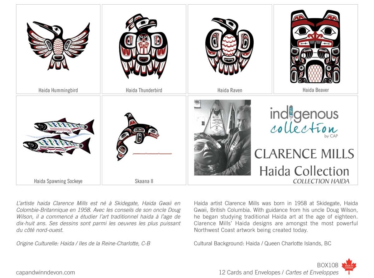 Box Card Set  Clarence Mills - Haida Collection