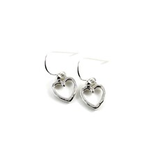 Mikel Grant Jewelry Earrings - Open Heart Dangles - Sterling Silver