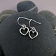 Mikel Grant Jewelry Earrings - Open Heart Dangles - Sterling Silver