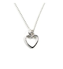 Mikel Grant Jewelry Necklace - Open Heart - Sterling Silver
