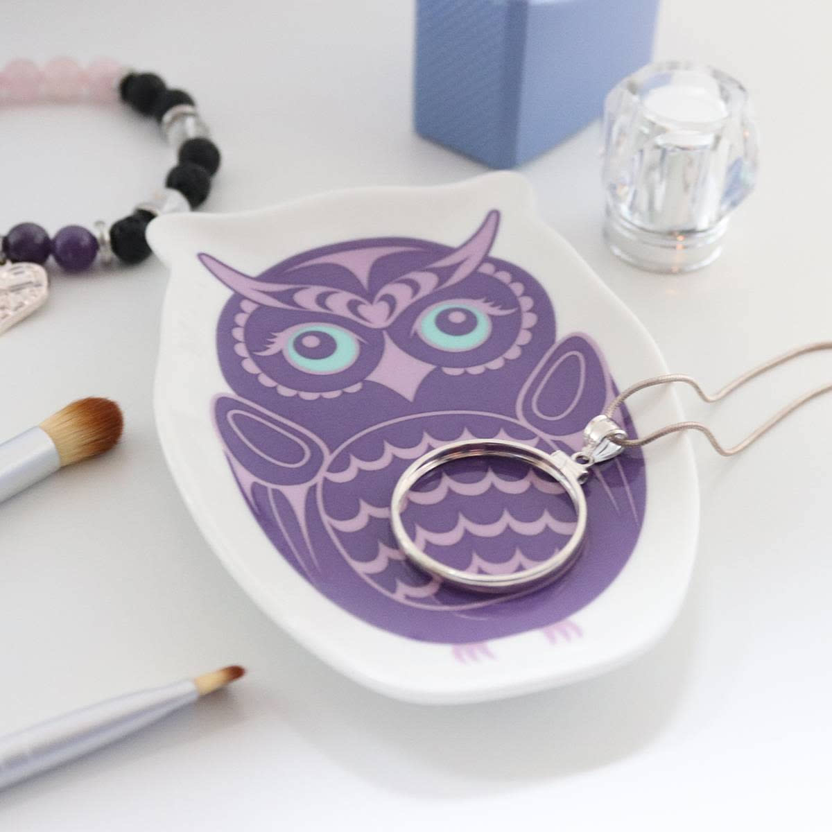 Ceramic Trinket Dish - Owl