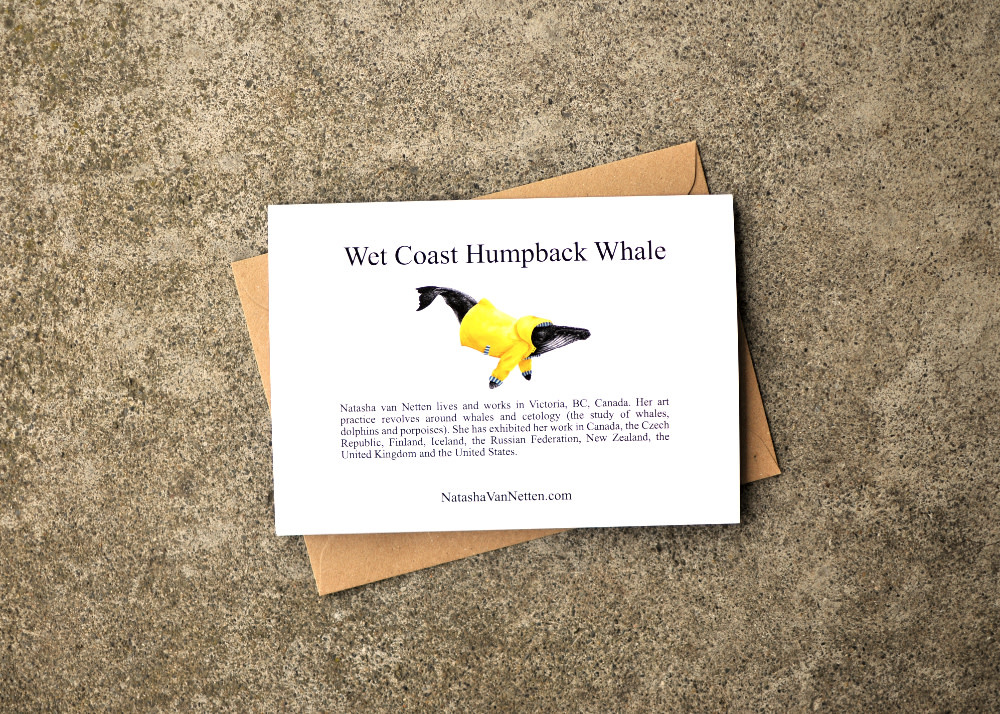 Natasha van Netten Art Card - Wet Coast Humpback