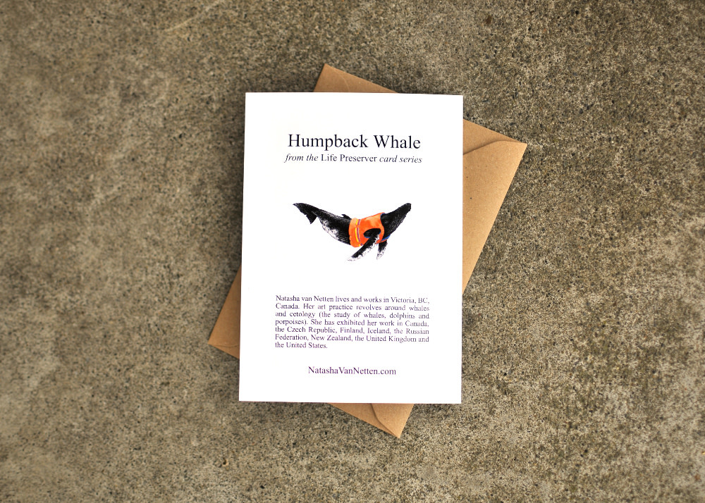 Natasha van Netten Art Card - Life Preserver Humpback