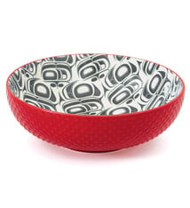 Porcelain Art Serving Bowl - Transforming Eagle *