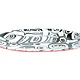 Kelly Robinson Raven Large Oval Plate Red/Black