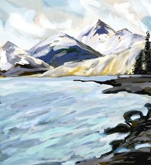 Heather Johnston Art Block - Garibaldi Lake