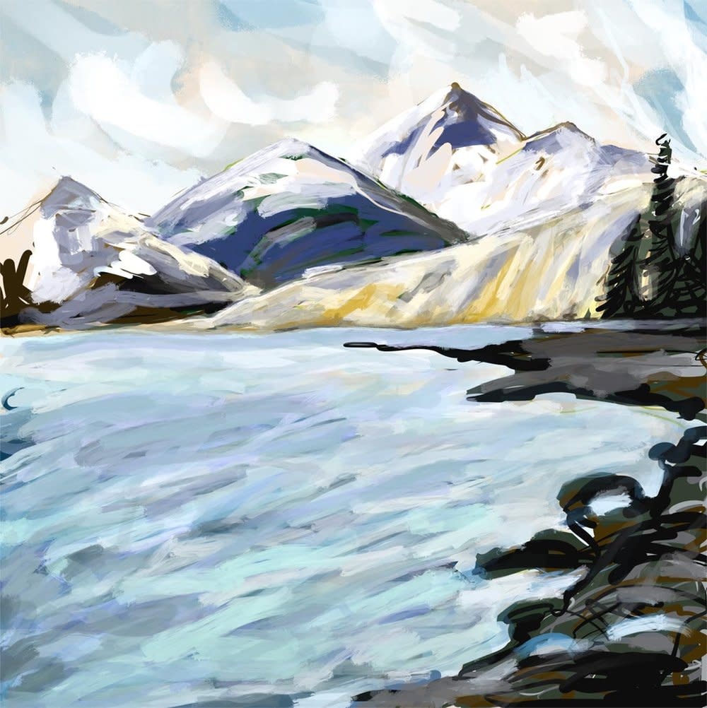 Heather Johnston Art Block - Garibaldi Lake