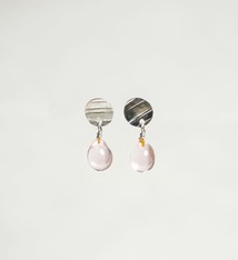 Minori Takagi Earrings - Shizuku Drop - Pink