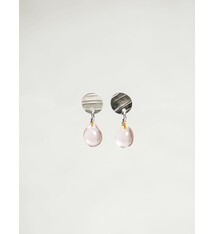Minori Takagi Earrings - Shizuku Drop - Pink