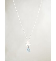 Minori Takagi Necklace - Shizuku Drop - Steel Blue