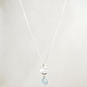 Minori Takagi Necklace - Shizuku Drop - Steel Blue