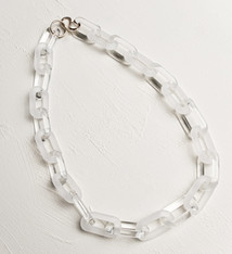 Minori Takagi Necklace - Glass Sandblasted Chain