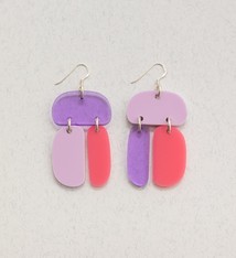 Warren Steven Scott Remixed Ovoid Trio - Translucent Violet, Lilac, Pink