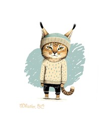 Art Card - Whistler Lynx