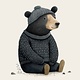 Art Card - Whistler Bear in Beanie