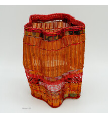 Fran Solar Pleated Copper Vessel #69 - 7.5"
