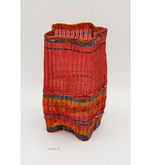 Fran Solar Pleated Copper Vessel #70 - 9"